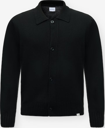 Vestes en maille 'Aldrup' NORSE PROJECTS en noir : devant