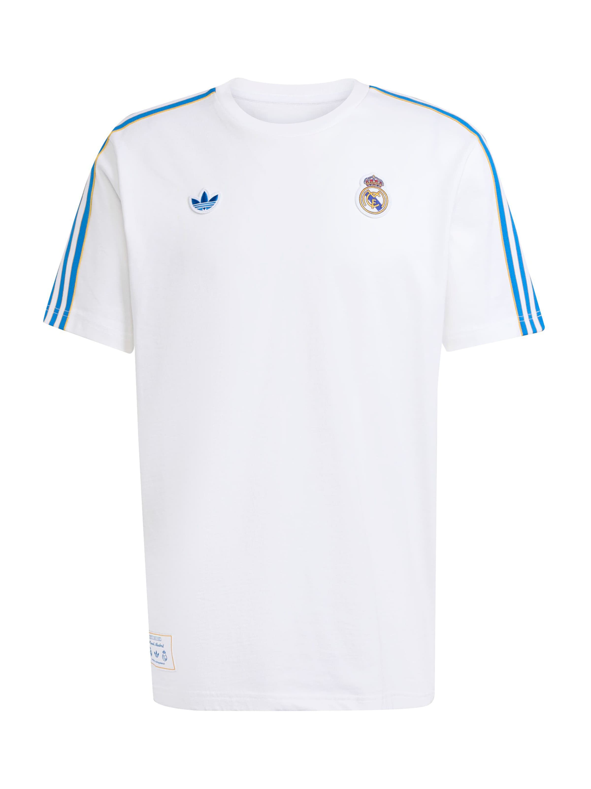 T-Shirt fonctionnel 'Real Madrid Terrace Icons' ADIDAS PERFORMANCE en blanc : devant