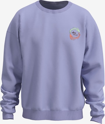 Sweat-shirt elho en violet : devant