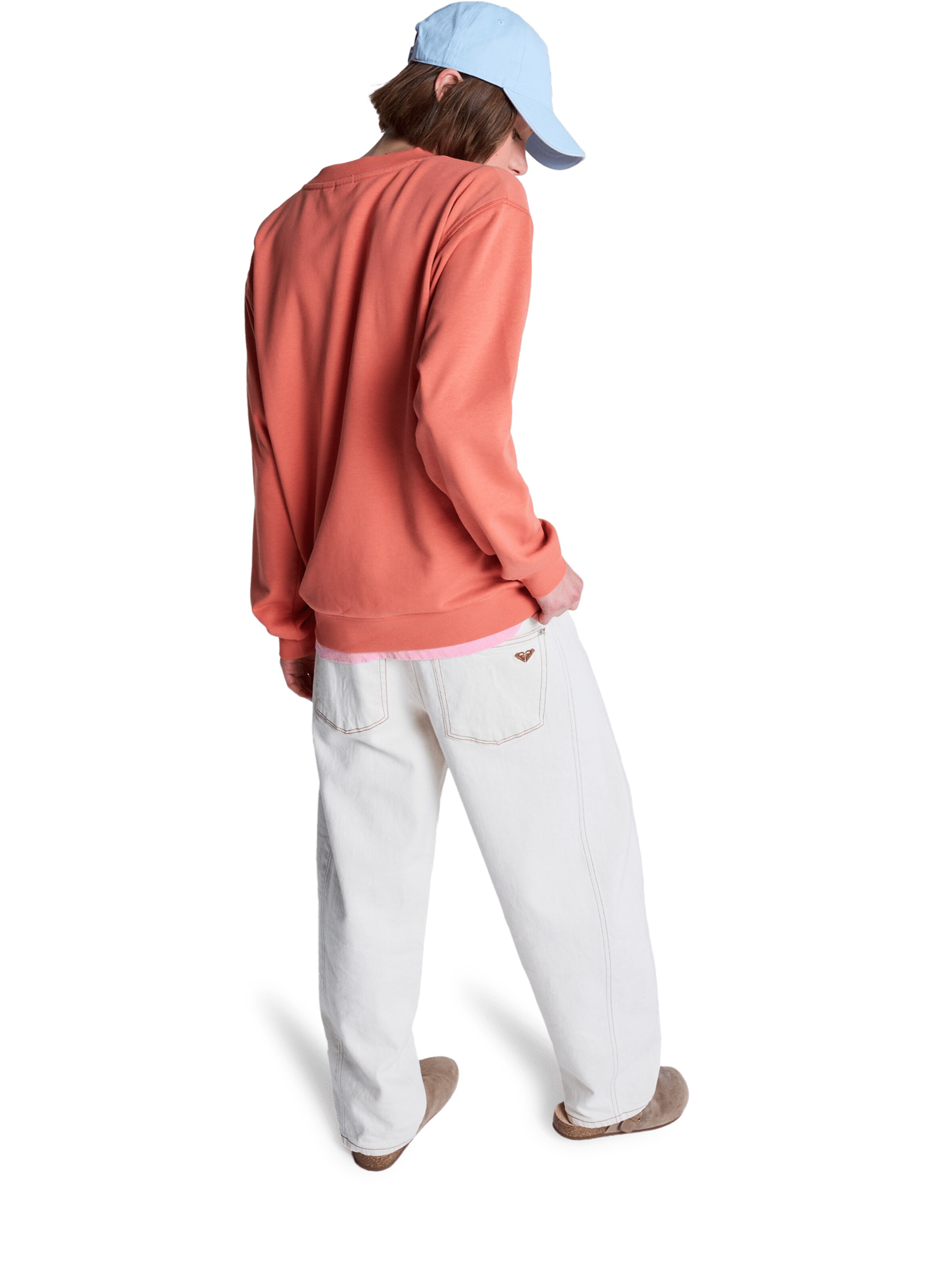 ROXY Суичър 'Surf Stoked Terry Vint' в оранжево