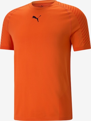 PUMA - Camisa funcionais em laranja: frente