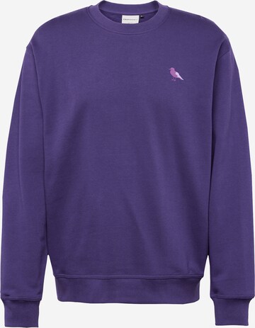 Cleptomanicx Sweatshirt 'Embro Gull Mono' in Lila: predná strana