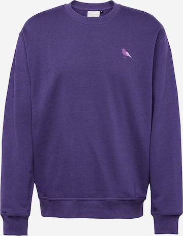 Sweat-shirt 'Embro Gull Mono' Cleptomanicx en violet : devant