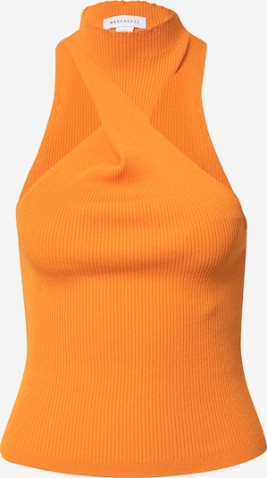 Warehouse Tops en tricot en orange, Vue avec produit