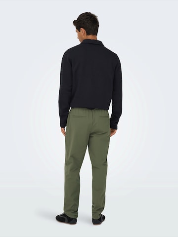 Regular Pantaloni eleganți 'ONSFLEX' de la Only & Sons pe verde