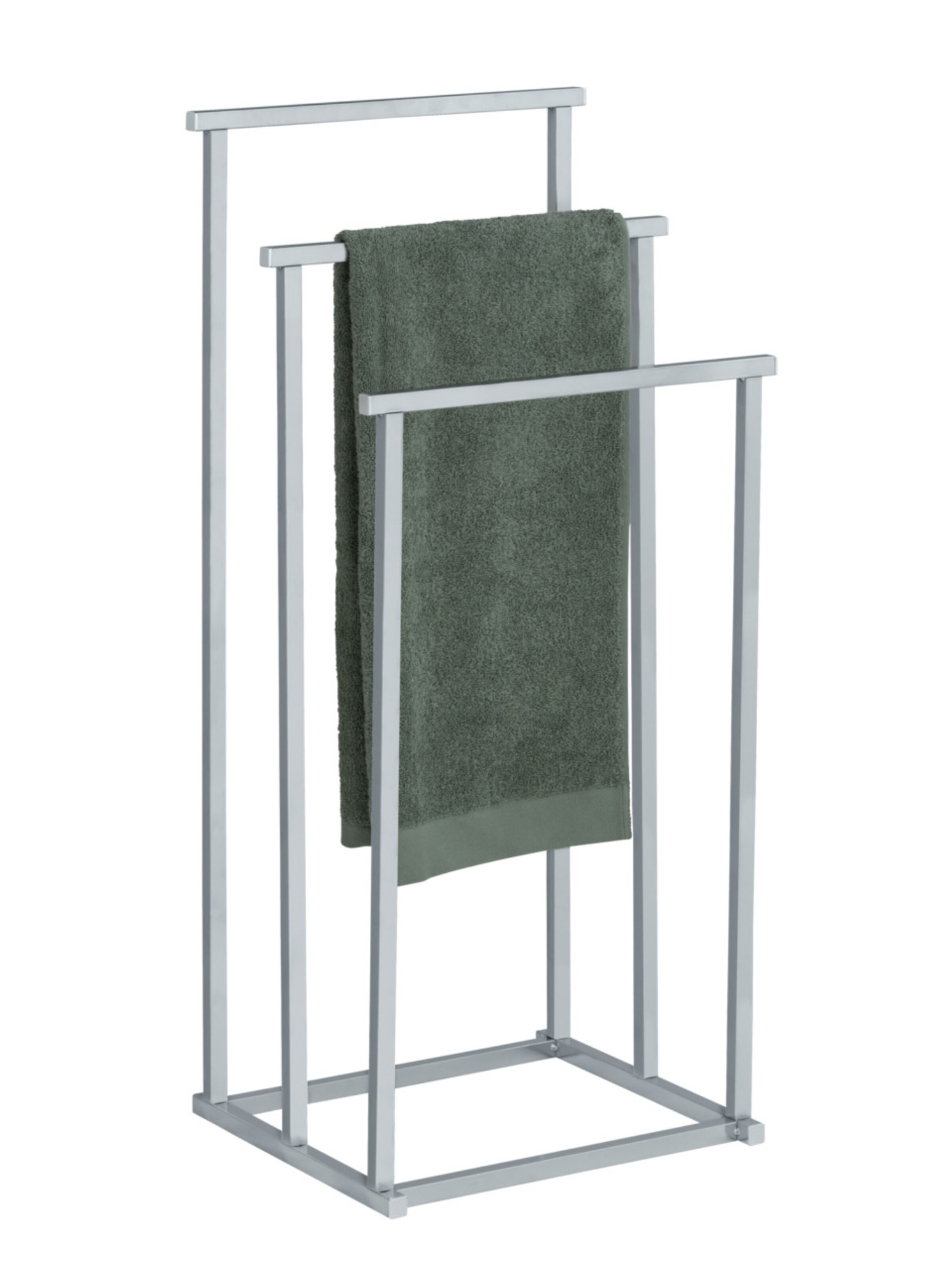 Wenko Tuch- und Kleiderständer 'Quadro' in Silber