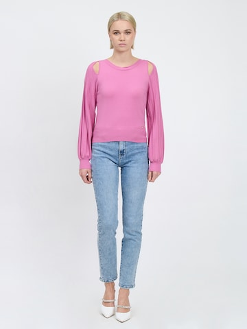 Influencer Sweter w kolorze różowy