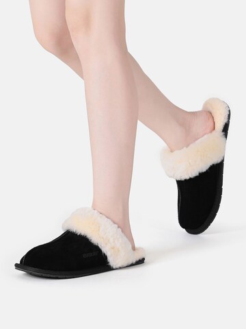 Everau Hausschuh in Schwarz