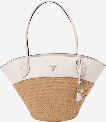 Cabas 'VENERE LARGE TOTE' GUESS en blanc : devant