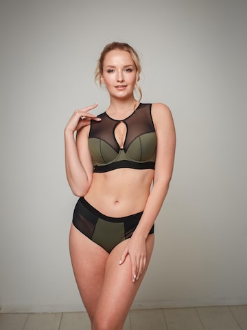 Bustier Soutien-gorge de sport MILENKA en vert : devant