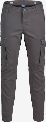 Effilé Pantalon 'Paul' Jack & Jones Junior en gris : devant