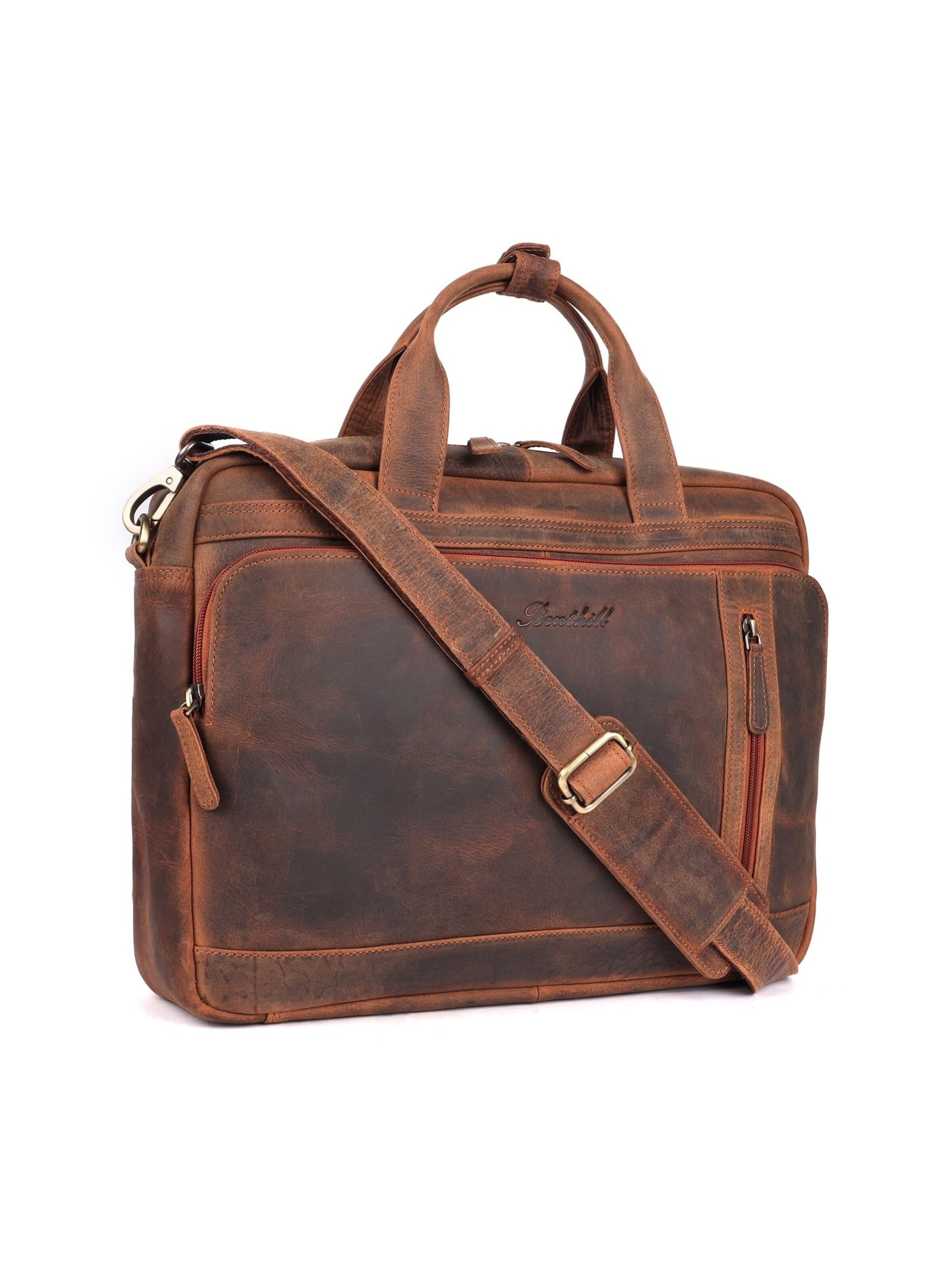 Benthill Laptop Bag in Brown