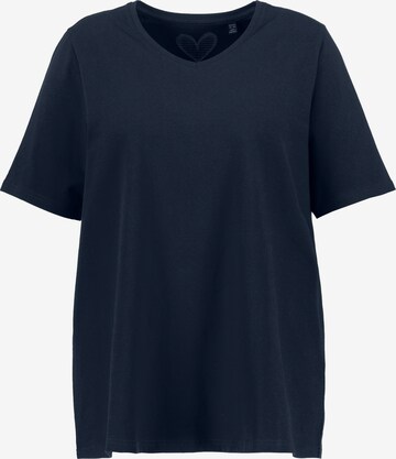 Ulla Popken Shirt in Blauw: voorkant