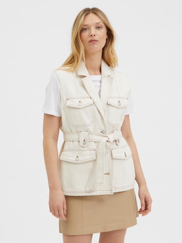 Gilet 'RILAY' SELECTED FEMME en beige : devant