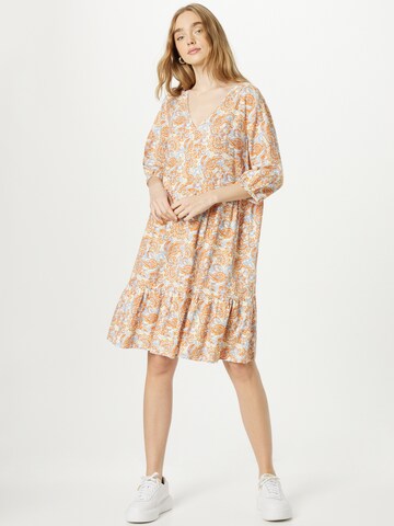 Cream Dress 'Venta' in Orange: front