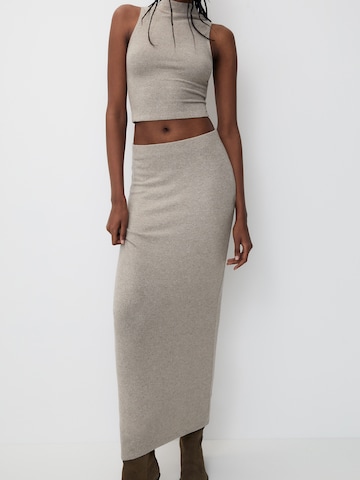 Pull&Bear Rok in Beige