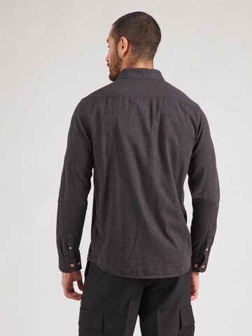 Kronstadt Regular fit Button Up Shirt 'Johan Diego' in Black