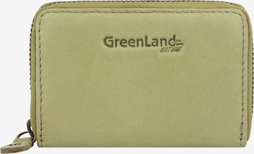Greenland Nature Wallet in Green: front