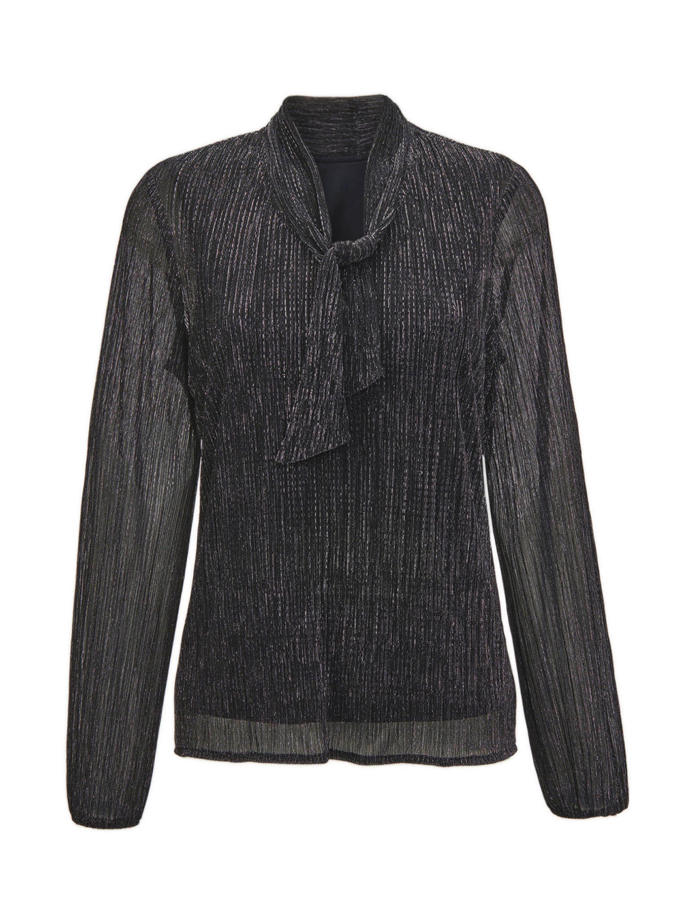 Goldner Bluse in Grau: Vorderseite