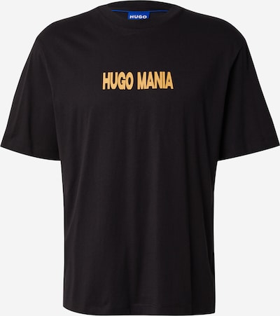 HUGO Majica 'Nedix' u narančasta / crna / bijela, Pregled proizvoda