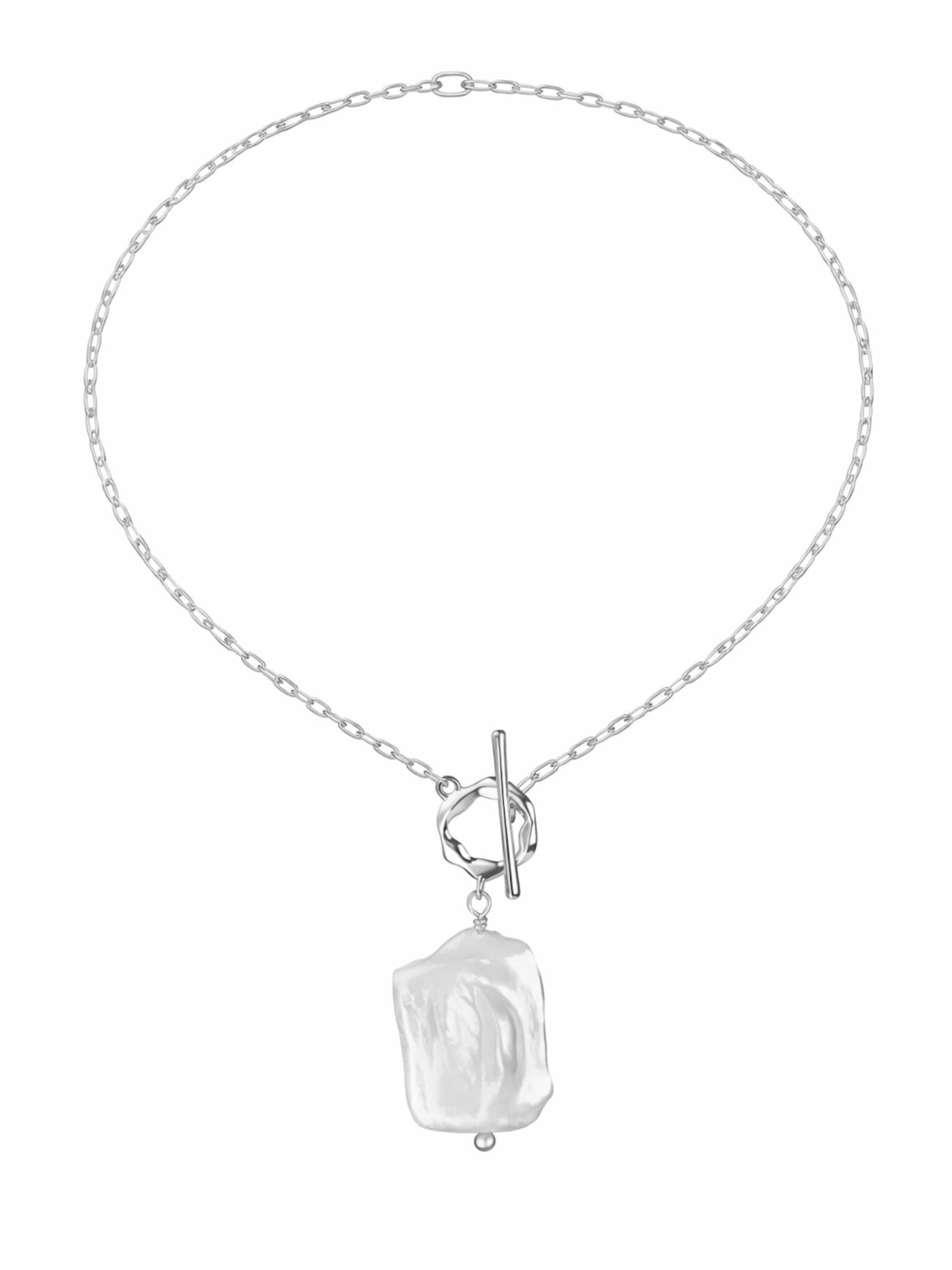 Cala Rose Necklace 'RAYA' in Silver: front