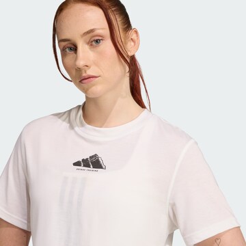 ADIDAS PERFORMANCETehnička sportska majica - bijela boja