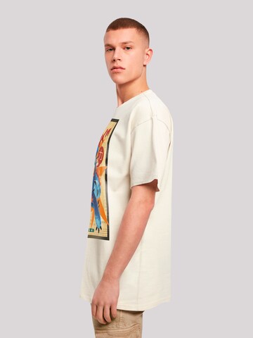 F4NT4STIC Shirt 'Big Hero 6 Fred Newspaper' in Beige