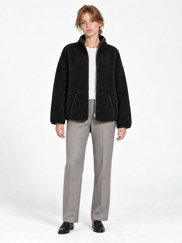 MixRay Fleece jacket 'Sweatshirts' in Black