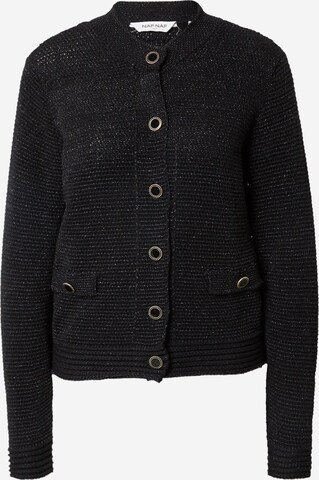 NAF NAF Knit Cardigan 'Sixtine' in Black: front