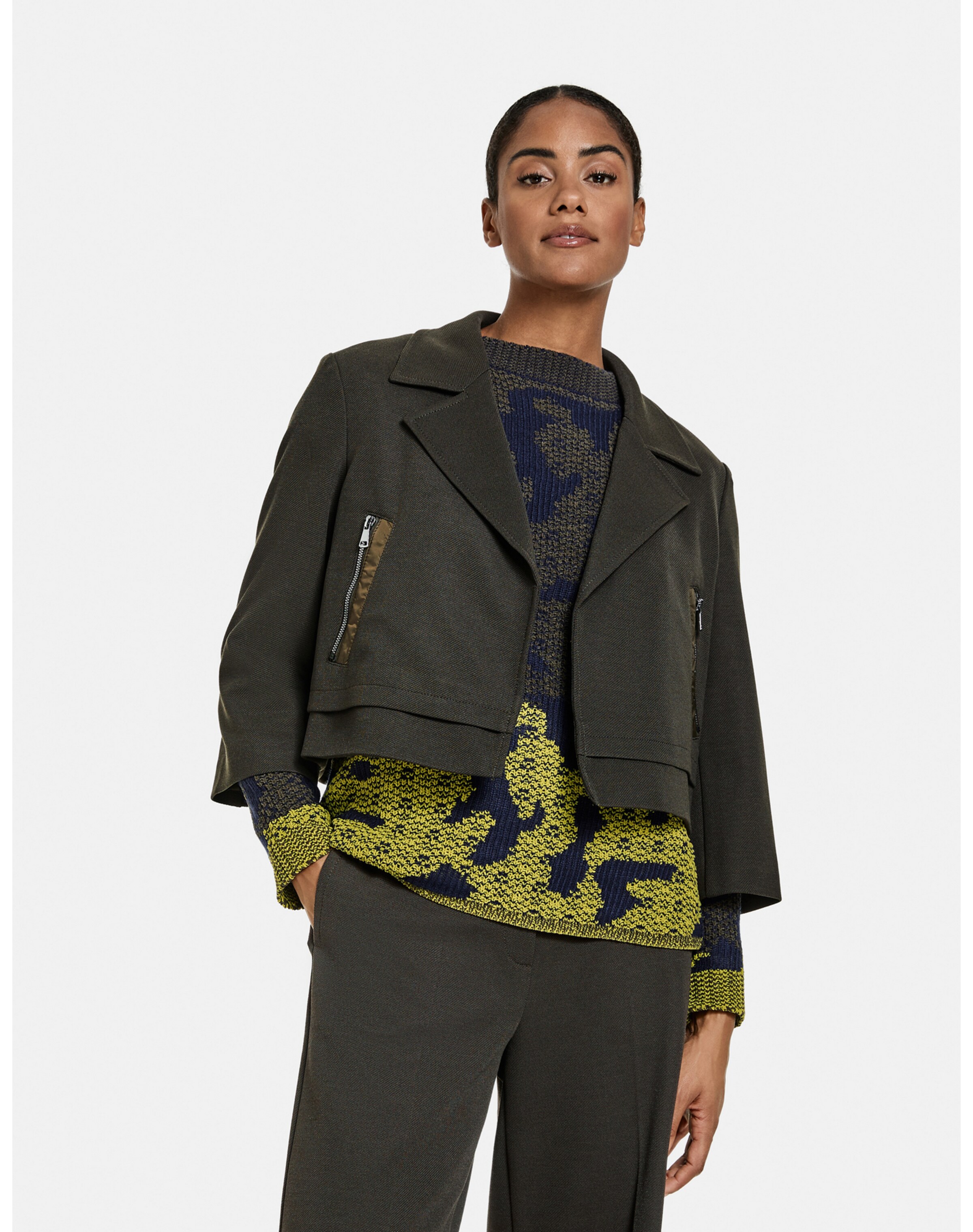 Frauen Blazer TAIFUN Blazer in Grün - UR81090 Frauen Blazer TAIFUN Blazer in Grün - UR81090