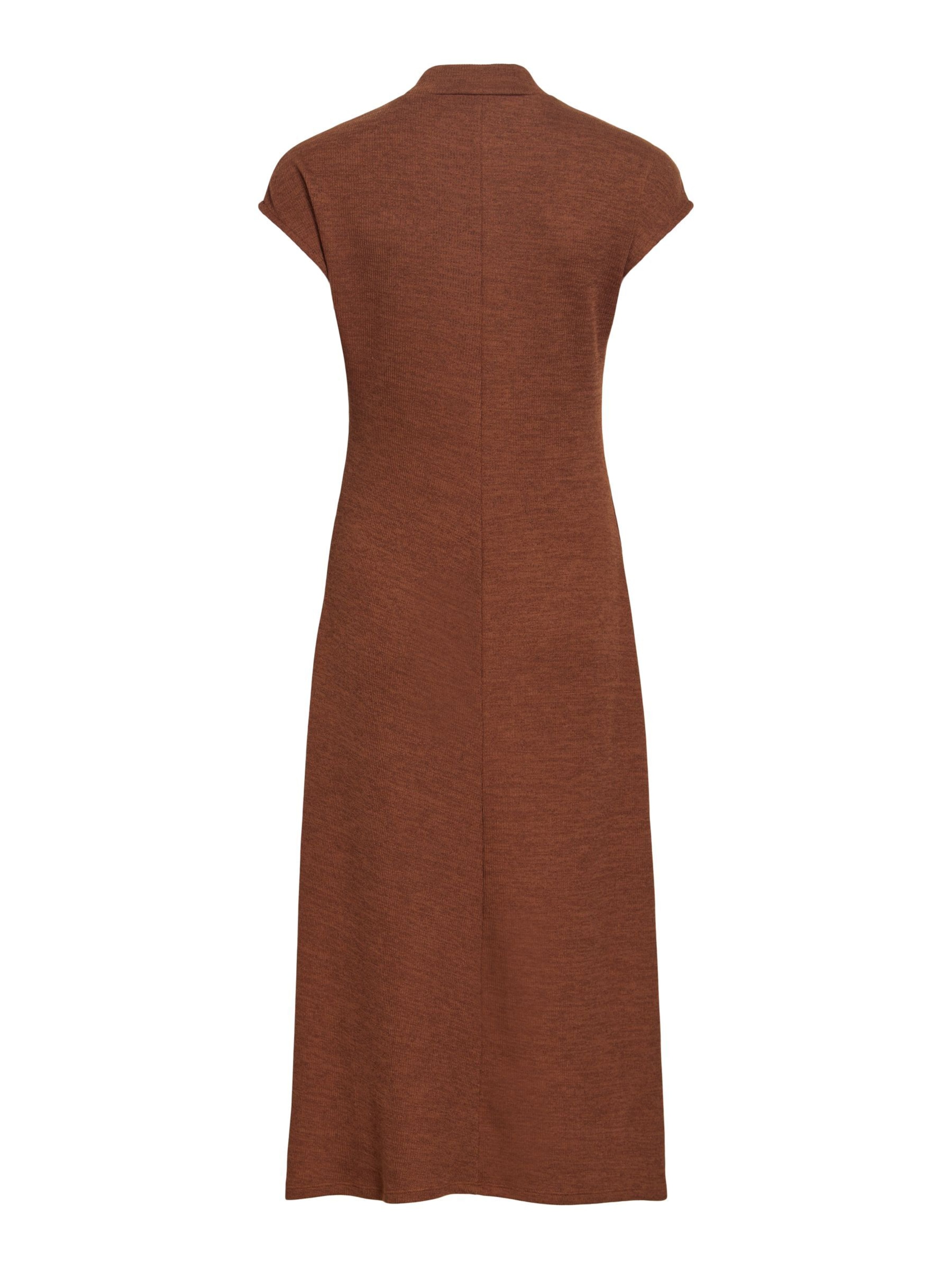 VILA Strikkjole 'VIRaffi' i brun