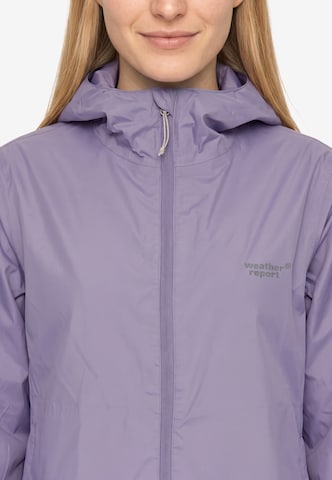 Weather Report Weatherproof jacket 'Pack'way' in Purple