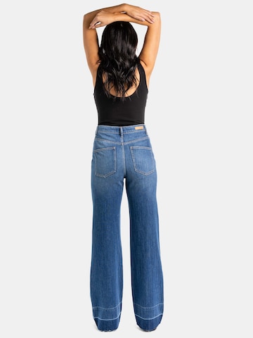 Articles of Society Wide leg Jeans 'Soho' in Blauw