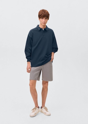 MANGO TEEN Sweatshirt 'Zipp' in Blau: Vorderseite