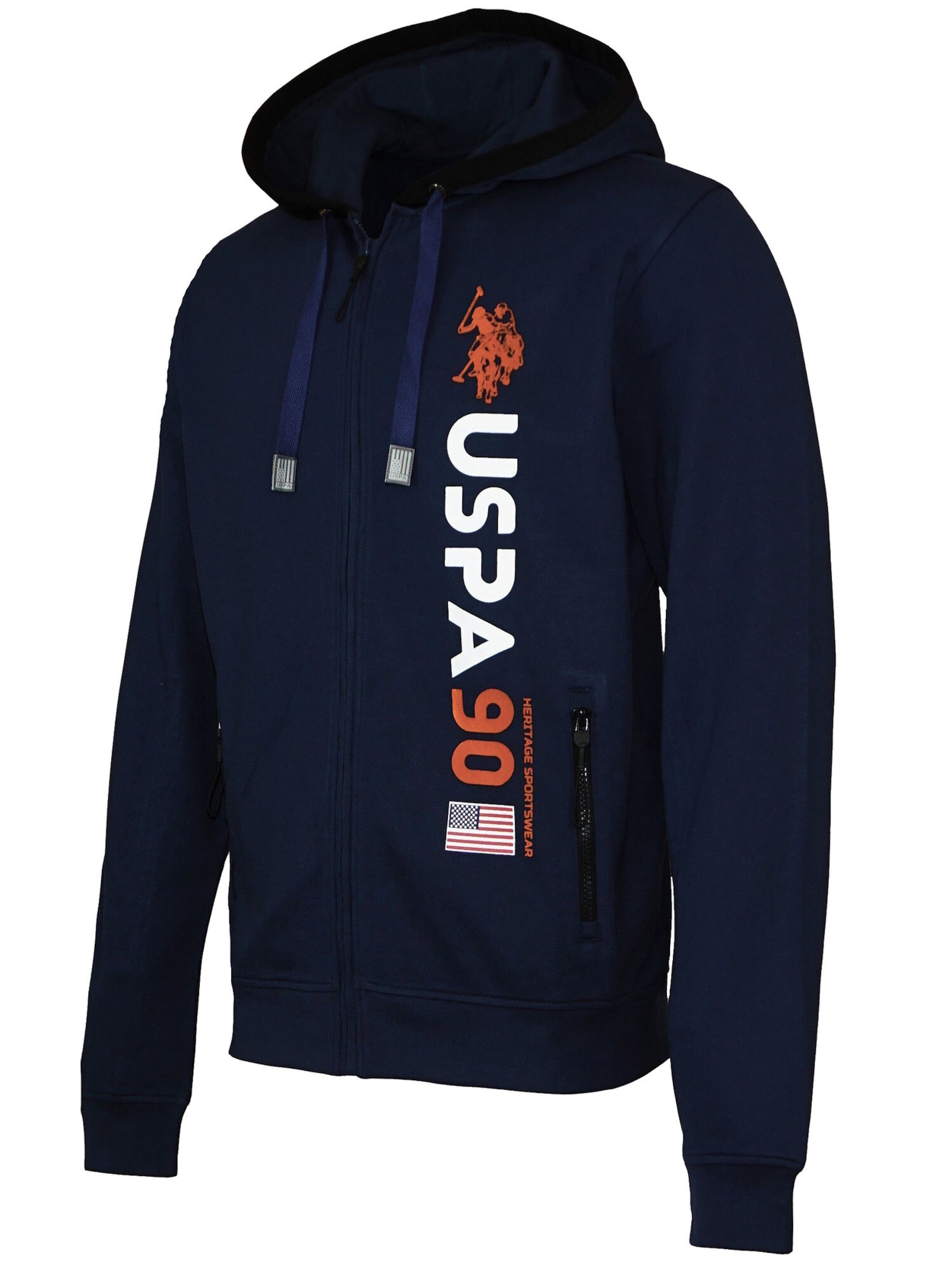 Veste de survêtement U.S. POLO ASSN. en bleu