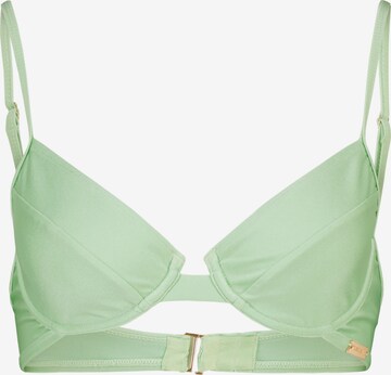 Alife and Kickin - Clásico Top de bikini 'PinaAK' en verde: frente