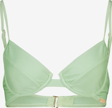 Alife and Kickin T-shirt Bikini top 'PinaAK A' in Green: front