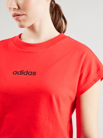 ADIDAS SPORTSWEAR Функционална тениска 'Essentials' в червено