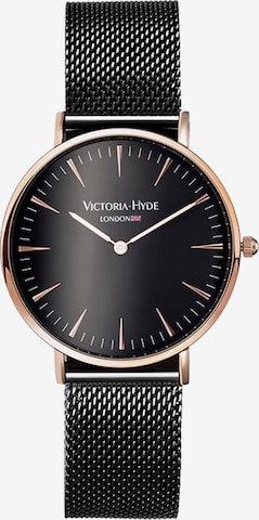 Victoria Hyde Analoginen kello 'Metropolitan' värissä musta: etupuoli