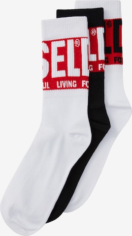 DIESELČarape 'SKM-RAY' - crna boja: prednji dio