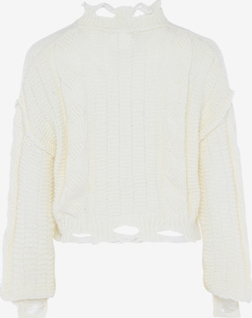 MYMO Knit cardigan in White