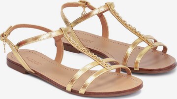 Kazar Strap Sandals in Gold