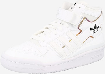 ADIDAS ORIGINALS Trainers 'Forum Mid' in White: front