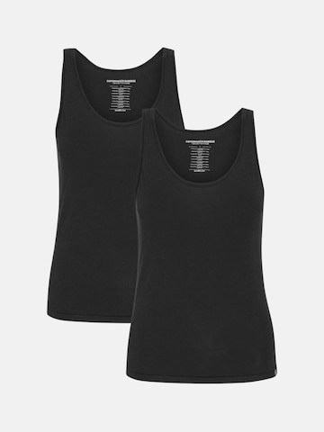 Copenhagen Bamboo Onderhemd in Zwart: voorkant