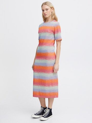 ICHI Knitted dress 'ODELA' in Orange: front