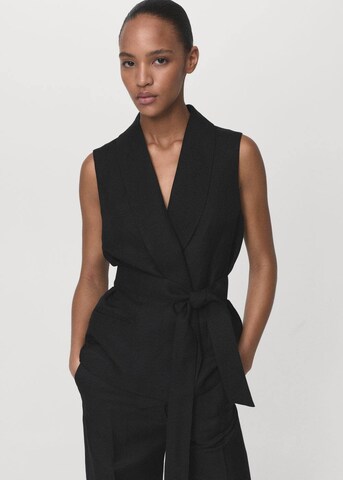 MANGO Vest 'Blanca-W' in Black: front