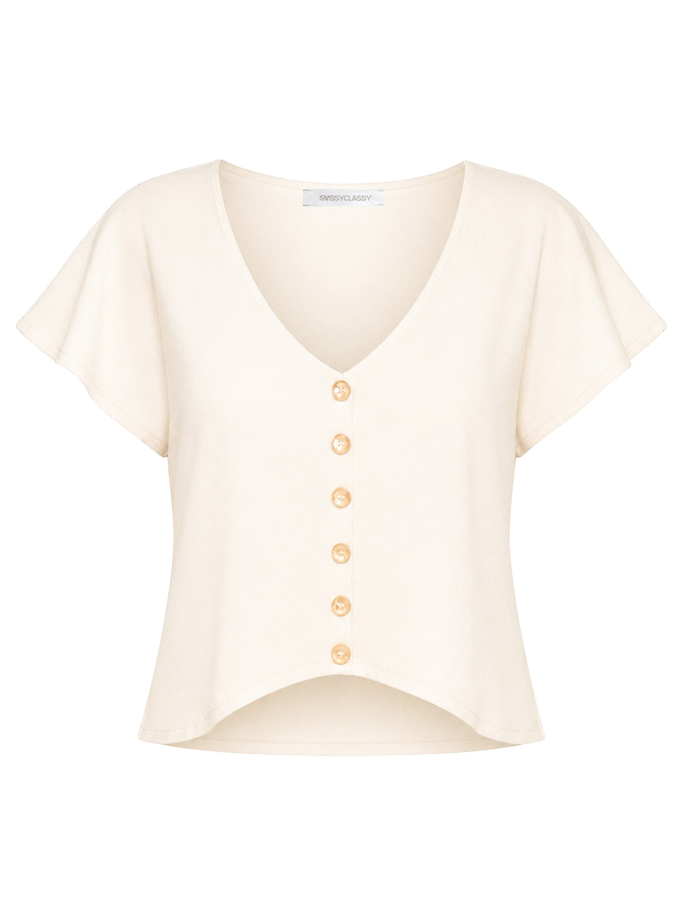 SASSYCLASSY Top‌‌‌‌‌‌ in Beige: Vorderseite