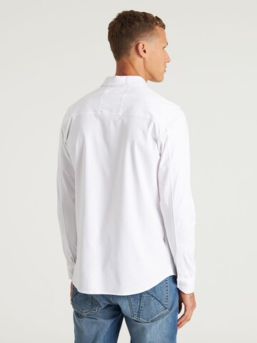 CHASIN' Slim fit Overhemd 'Archer.L Sol' in Wit