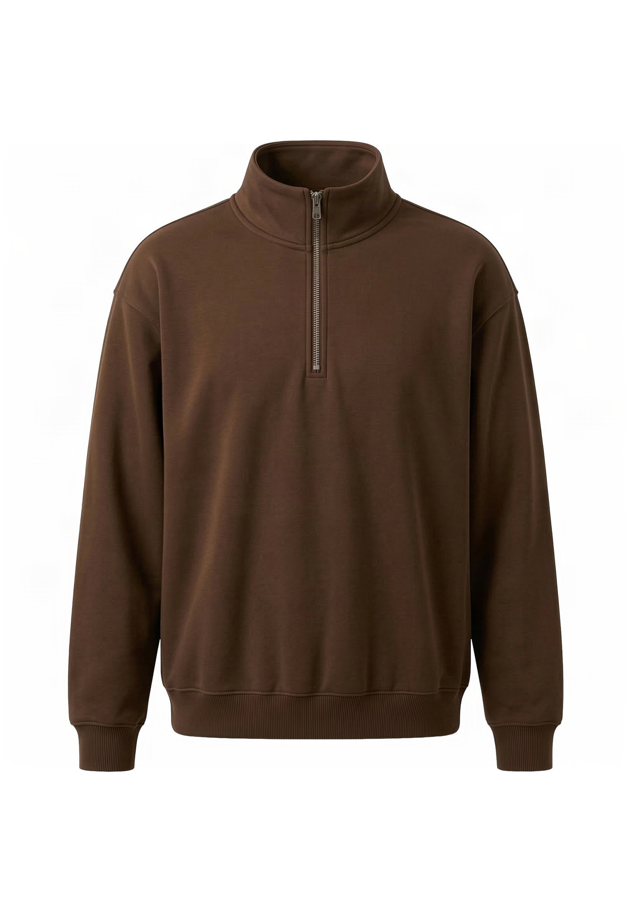Urban Classics Sweatshirt in Braun: Vorderseite