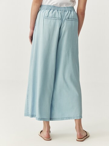 TATUUM Wide leg Bandplooibroek 'Zami 1' in Blauw